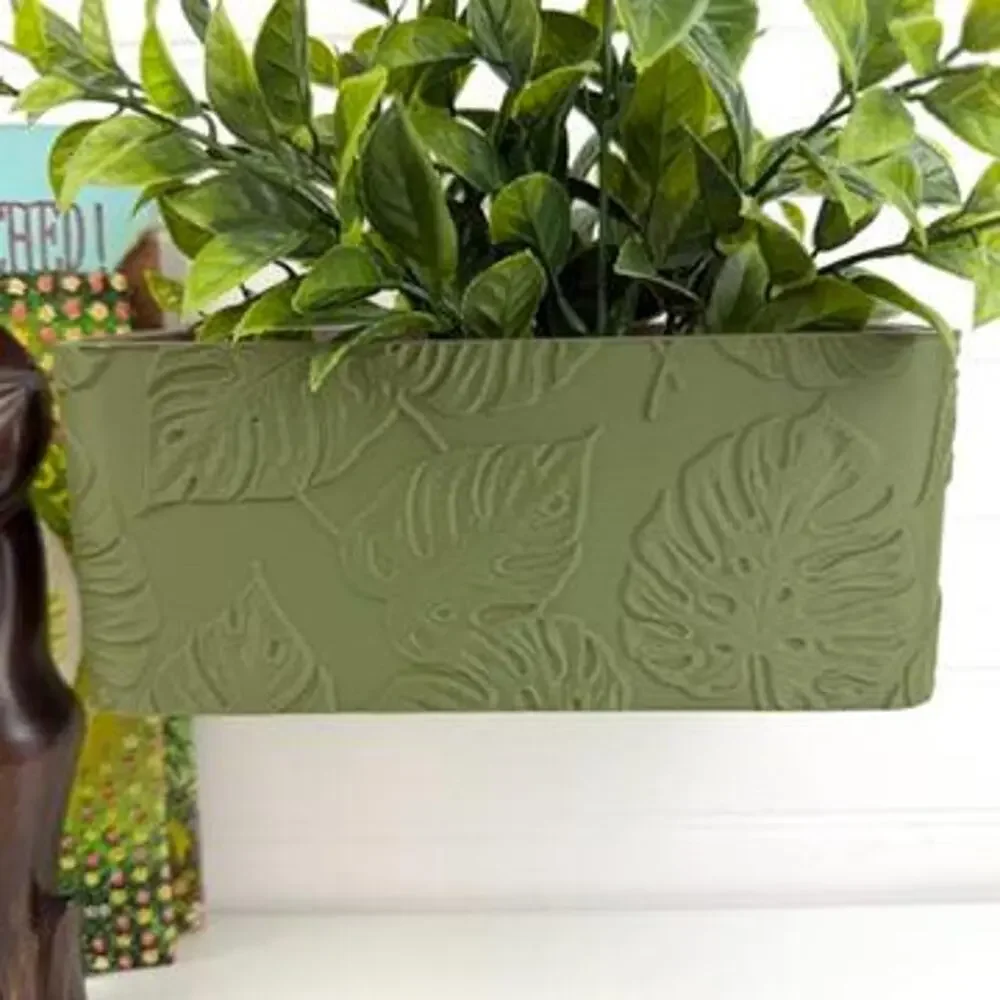 Monstera Wall Planter, Indoor Hanging Plant Pot, Monstera Leaf Design